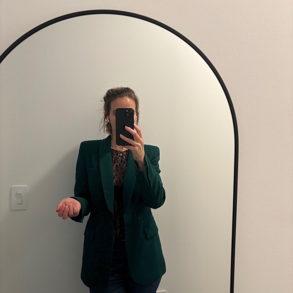 Green taylored Zara Blazer XS - Picture 1 of 6